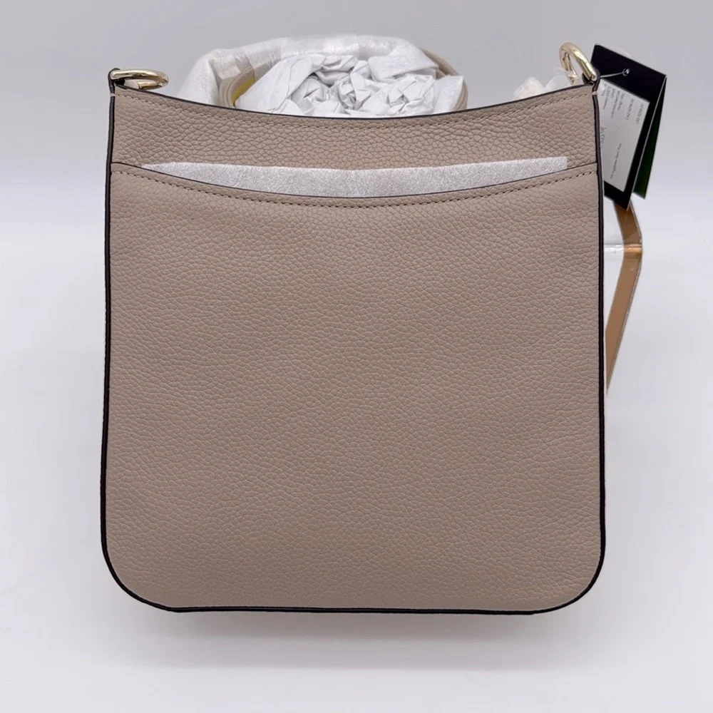 Kate Spade HUDSON messenger crossbody bag Timeless Taupe Multi